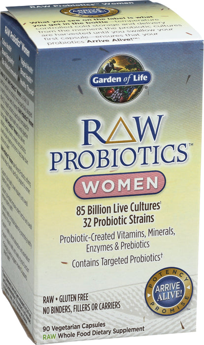 Raw Probiotics, Women, 90 cap