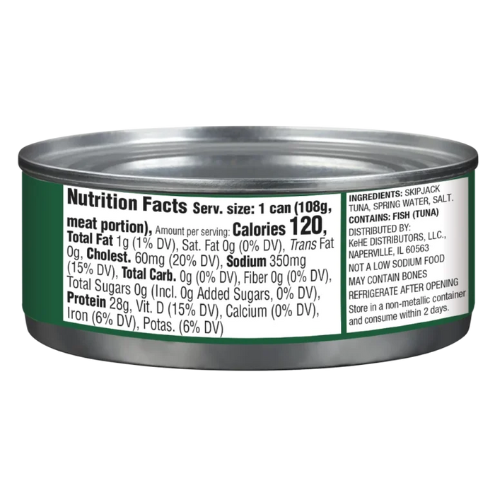 Chunk Light Skipjack Tuna, Wild, 5 oz