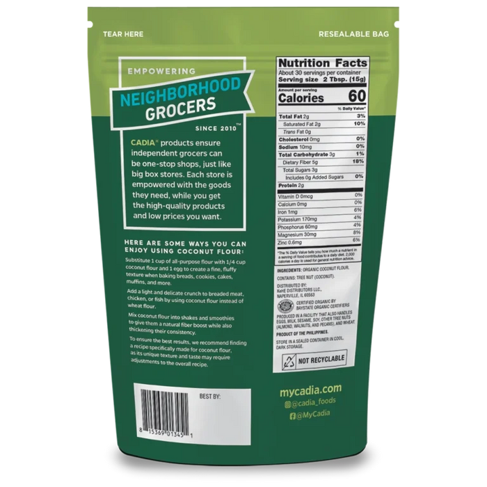Coconut Flour, Org, 16 oz