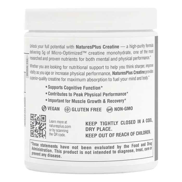Creatine Micro-Optimized, Unflavored, 60 serv/330 g
