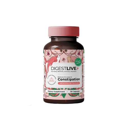 DigestLive+, Constipation Relief, Menopause Formula, 30 caps