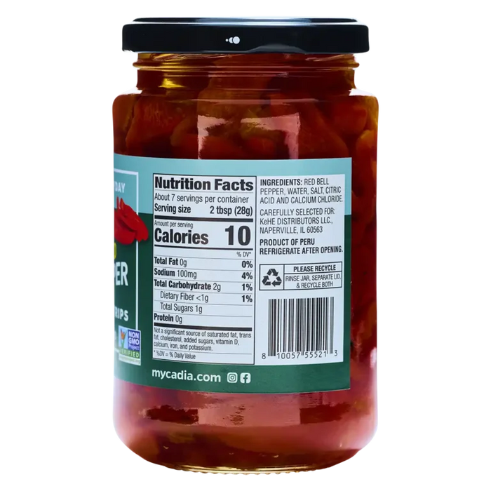 Fire-Roasted Red Pepper Strips, 12 oz