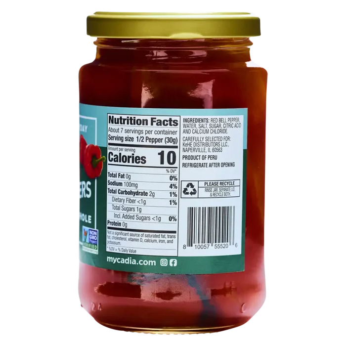 Fire-Roasted Red Pepper Whole, 12 oz