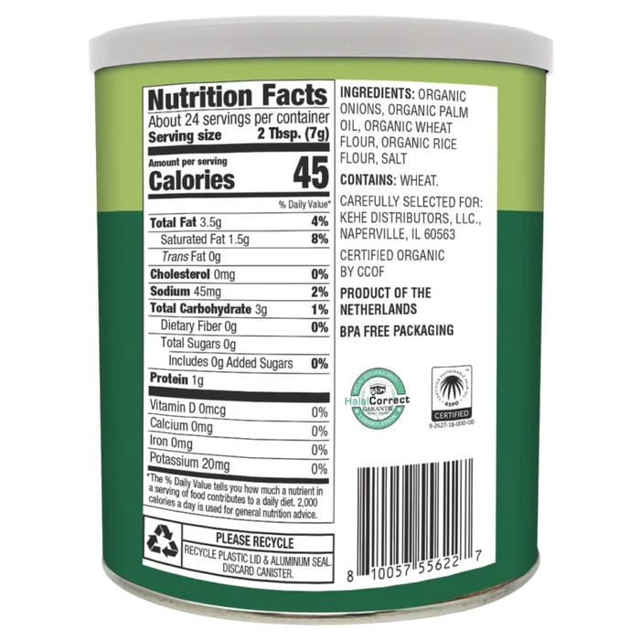 Fried Onion Crips, Org, 6 oz