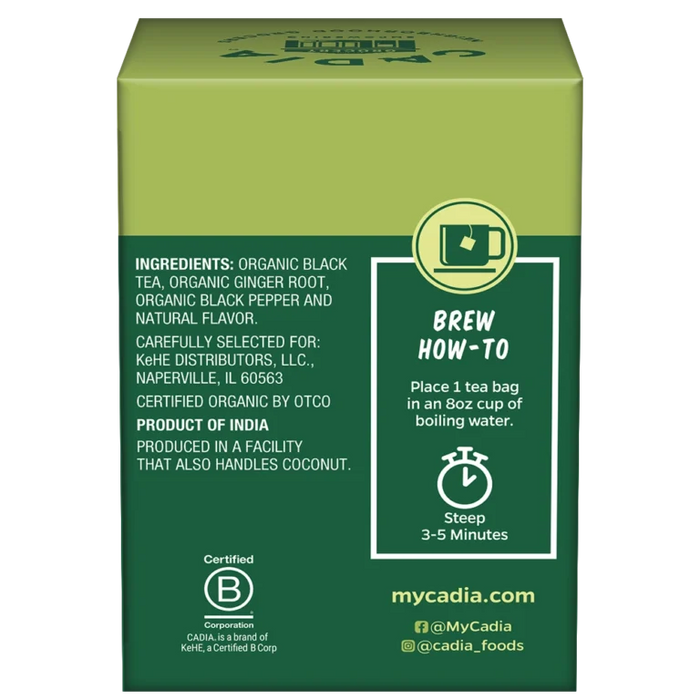 Ginger Peach Herbal Tea, Org, 16 tbag