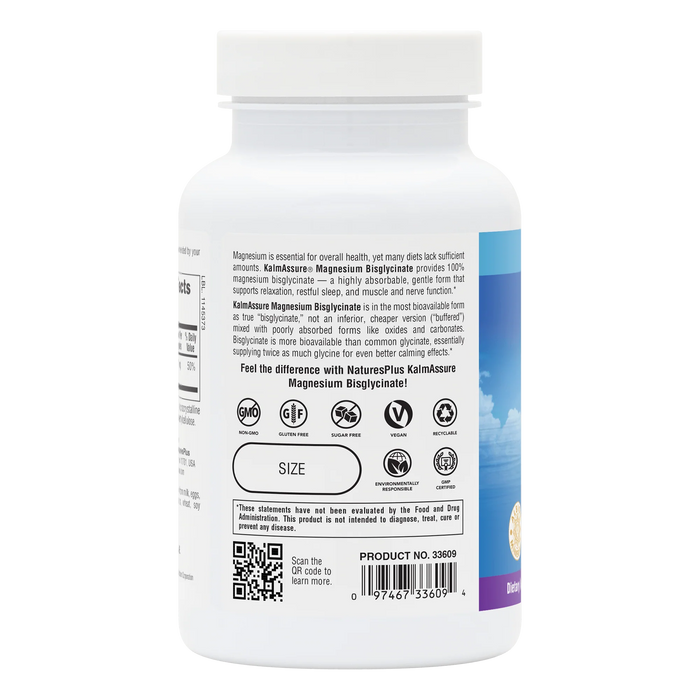 KalmAssure Magnesium Bisglycinate, 210 mg, 90 cap