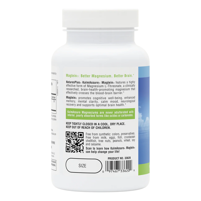 KalmAssure Magtein, Magnesium L-Threonate, 90 cap