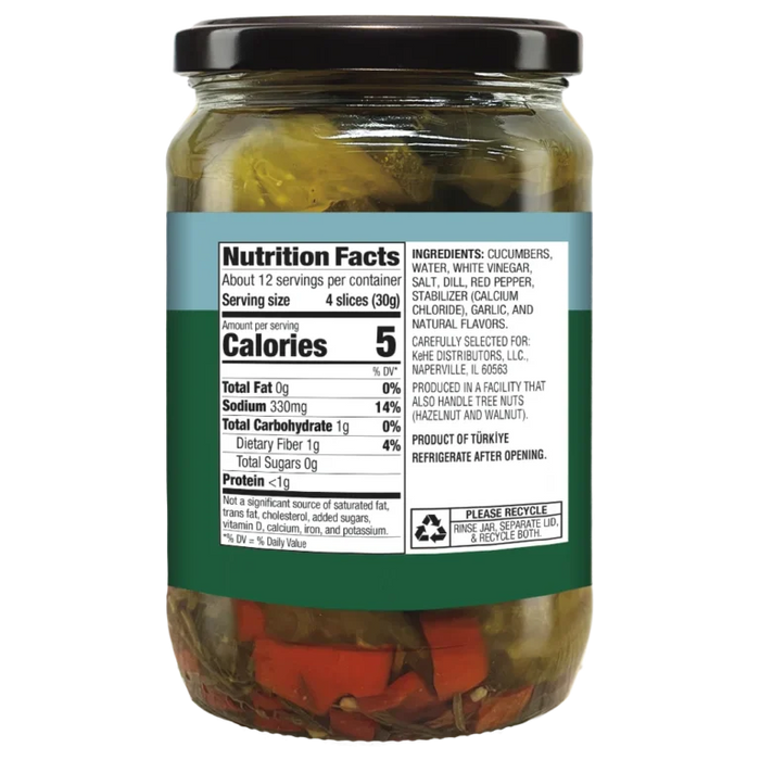 Kosher Dill Pickle Slices, 24.3 fl oz