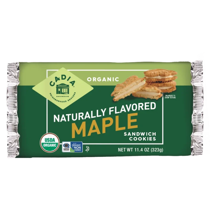 Maple Sandwich Cookies, Org, 11.4 oz