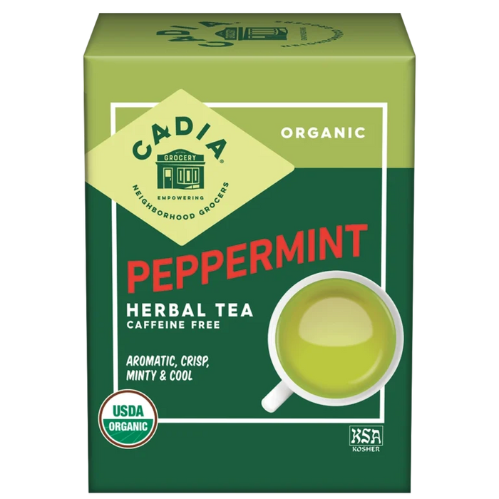 Peppermint Herbal Tea, Org, 16 tbag