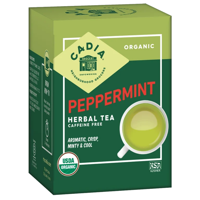 Peppermint Herbal Tea, Org, 16 tbag