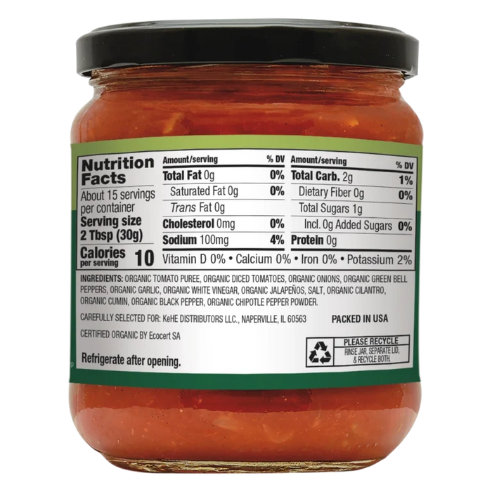 Salsa Mild, Org, 16 oz