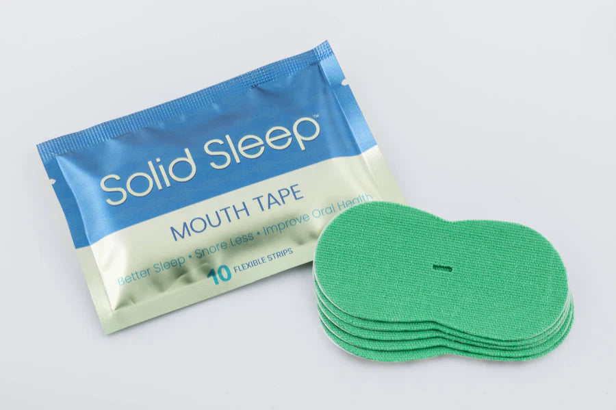Solid Sleep Mouth Tape, 10 Flexible Strips