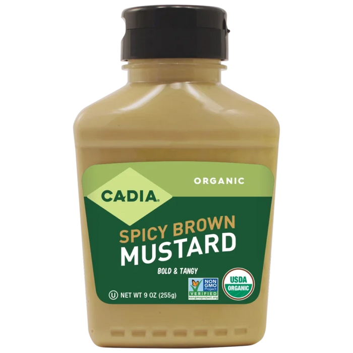 Spicy Brown Mustard, Org, 9 oz
