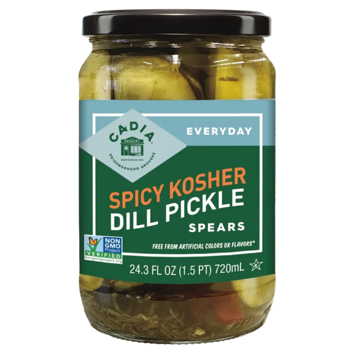 Spicy Kosher Dill Pickle Spears, 24.3 fl oz