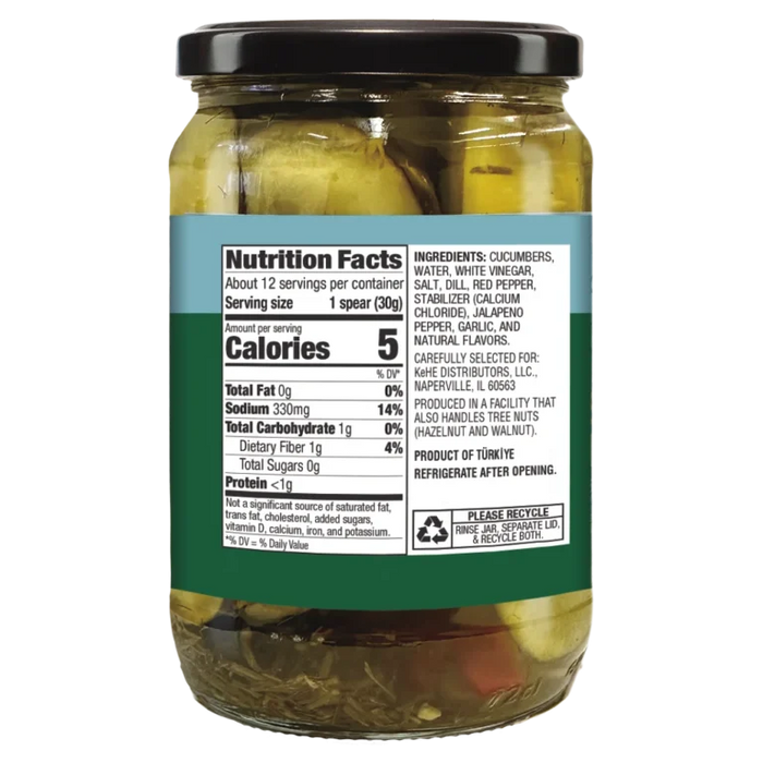 Spicy Kosher Dill Pickle Spears, 24.3 fl oz