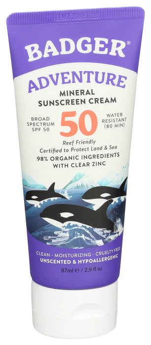 Adventure Mineral Sunscreen SPF50, 2.9 fl oz