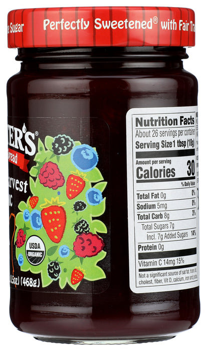 Berry Harvest Spread, Org, 16.5 oz