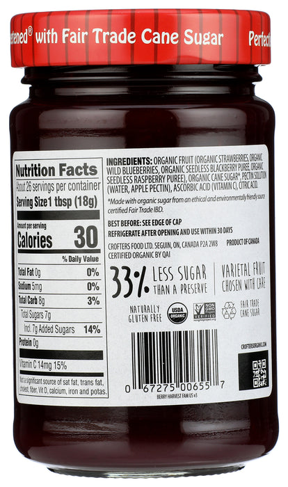 Berry Harvest Spread, Org, 16.5 oz