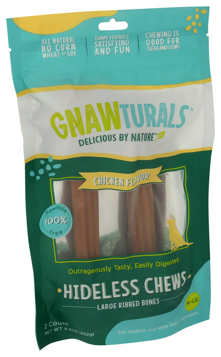 Chicken Flv Hideless Chews, Med-Large Dog, 8.9 oz