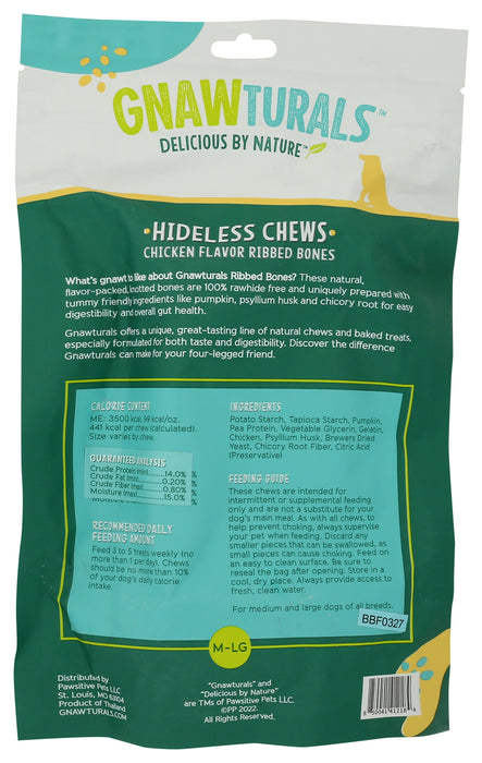 Chicken Flv Hideless Chews, Med-Large Dog, 8.9 oz