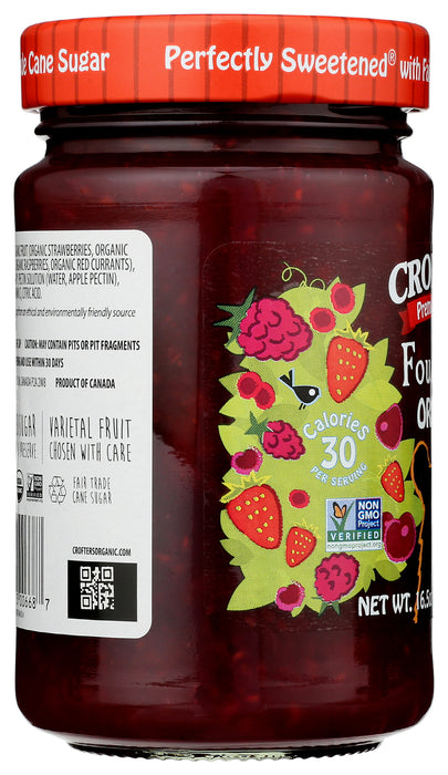 Four Fruit Spread, Org, 16.5 oz