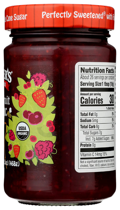Four Fruit Spread, Org, 16.5 oz