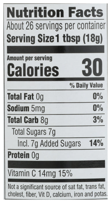Four Fruit Spread, Org, 16.5 oz