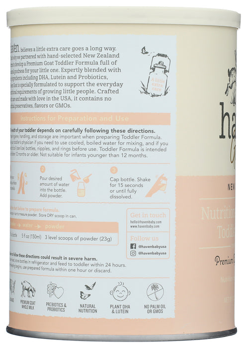 Goat Milk Based Toddler Formula, 14.1 oz