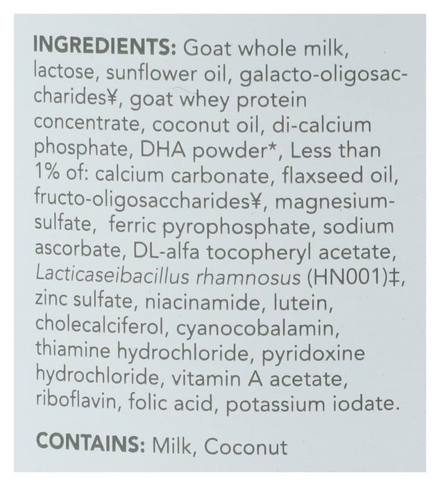 Goat Milk Based Toddler Formula, 14.1 oz