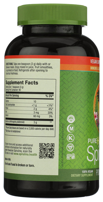 Hawaiian Spirulina Powder, 9.53 oz
