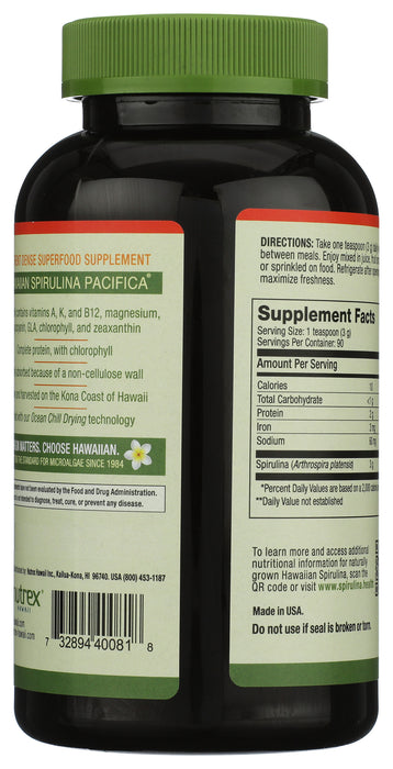 Hawaiian Spirulina Powder, 9.53 oz