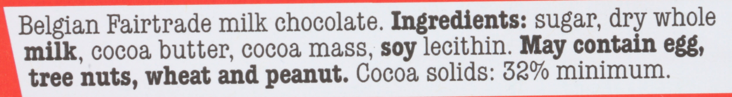 Milk Chocolate 32%, 6.35 oz