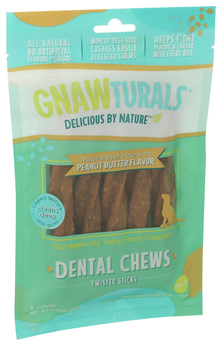 Peanut Butter Flv Dental Chews, Small-Medium Dog, 4.41 oz