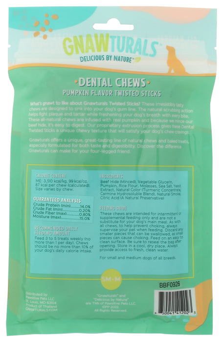 Pumpkin Flv Dental Chews, Small-Medium Dog, 4.41 oz
