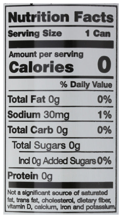 Sparkling Water Energy Drink, Vanilla Blackberry, Org, 12 fl oz