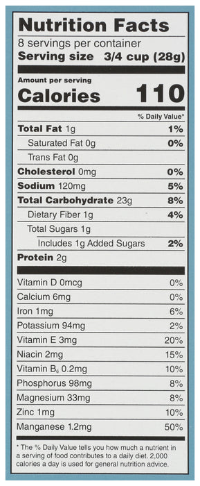 Sprouted Brown Rice Crisp Cereal, Org, 8 oz