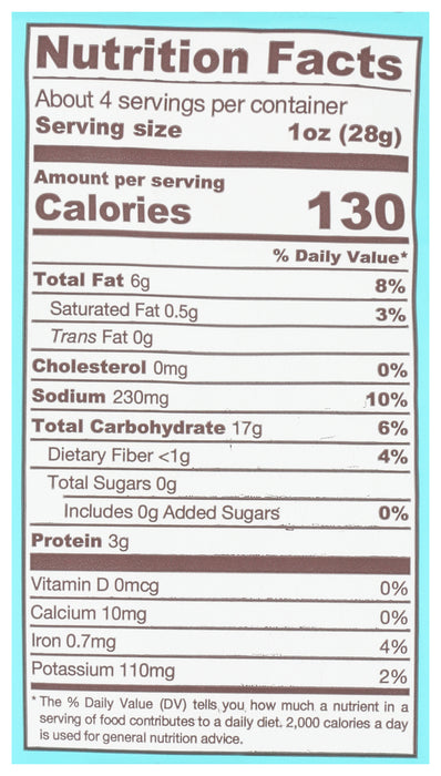 Tasty Thins Veggie Crisps, Himalayan Pink Salt, 4 oz