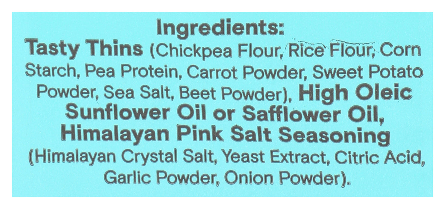 Tasty Thins Veggie Crisps, Himalayan Pink Salt, 4 oz