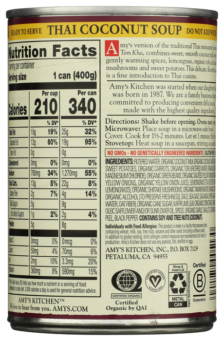 Thai Coconut Soup, Org, 14.1 oz