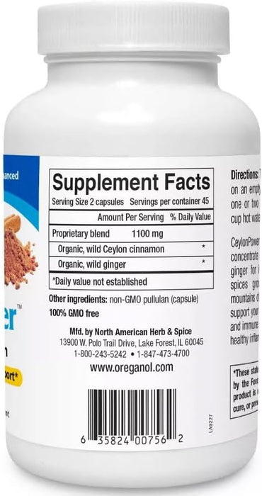 CeylonPower, Wild Ceylon Cinnamon 550 mg, 90 cap