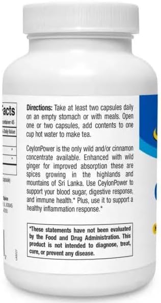 CeylonPower, Wild Ceylon Cinnamon 550 mg, 90 cap