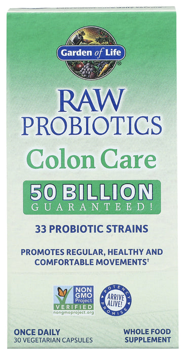 Raw Probiotics Colon Care, 30 cap