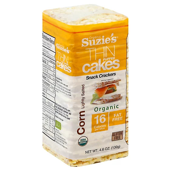 Lightly Salted Puffed Corn Cakes, GF, 4.5 oz