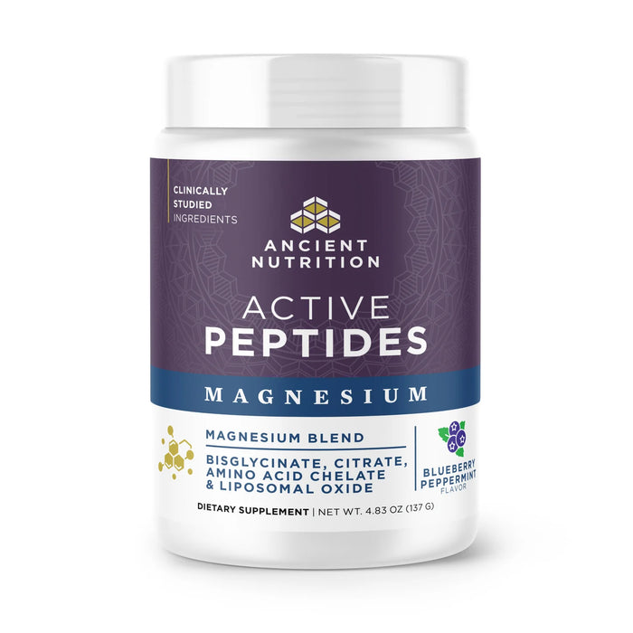 Active Peptides Magnesium, Blueberry Pepprmint, 30 serv