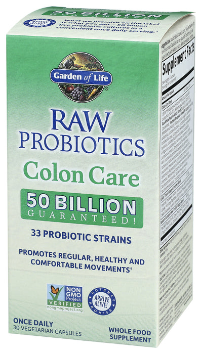 Raw Probiotics Colon Care, 30 cap