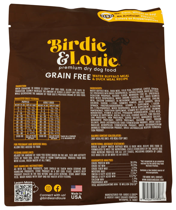 Water Buffalo & Duck Meal Dry Dog Food, 3.5 lb