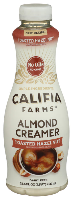Almond Creamer, Toasted Hazelnut, DF, 25.4 fl oz