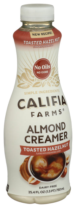Almond Creamer, Toasted Hazelnut, DF, 25.4 fl oz