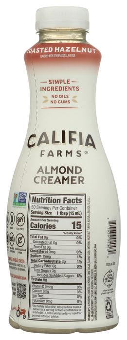 Almond Creamer, Toasted Hazelnut, DF, 25.4 fl oz
